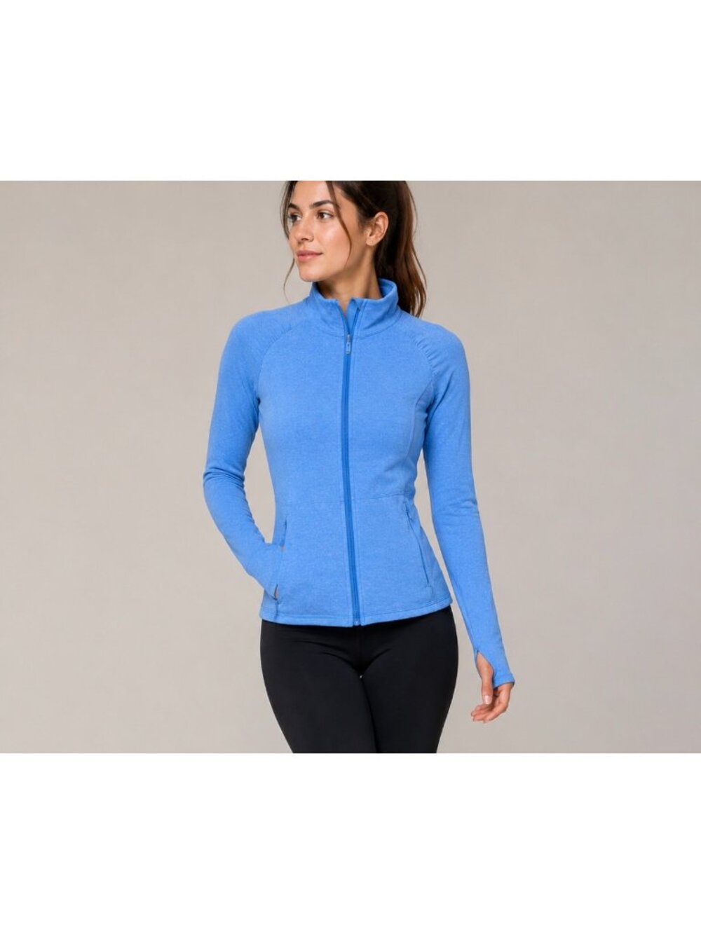 Lilly Pulitzer Luxletic Women’s Blue Full-Zip Long Sleeve Jacket Size S